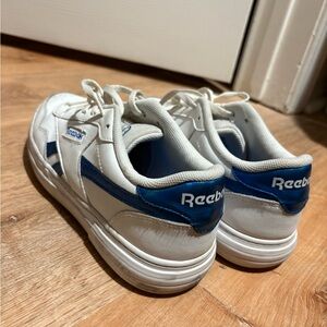 Reebok White and Blue Women's Sneakers